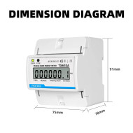 Taxnele Single-Phase Energy Meter – 230V, 10(60)A, LCD, Class 1.0 Taxnele Single-Phase Energy Meter – 230V, 10(60)A, LCD, Class 1.0