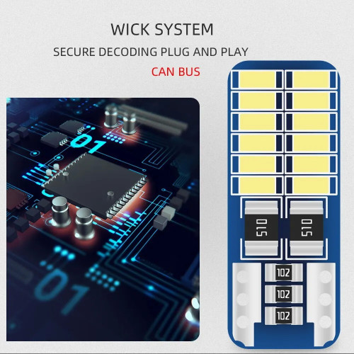 LED крушка за автомобил T10 W5W Canbus