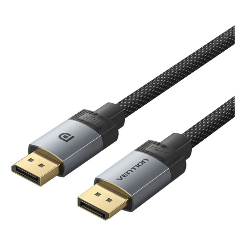 Кабел Vention - Display Port v2.1 DP M / M Black 16K@60Hz, 2 метра Кабел Vention - Display Port v2.1 DP M / M Black 16K@60Hz, 2 метра