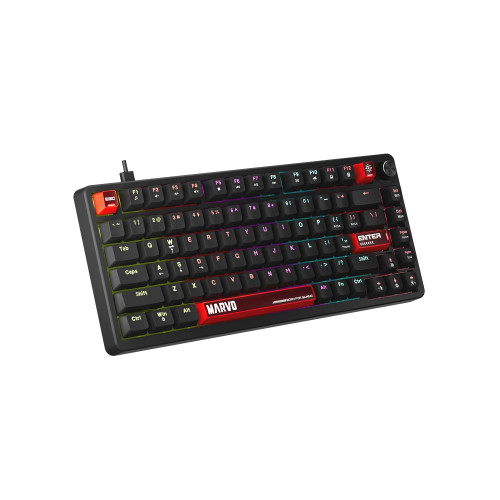 геймърска механична клавиатура Marvo Arma 82 KG936 - 1K, TNT Peach Switches [Linear], (English US)