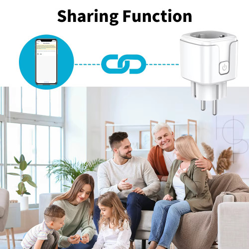 WIFI Контакт с отчитане консумацията на енергия
