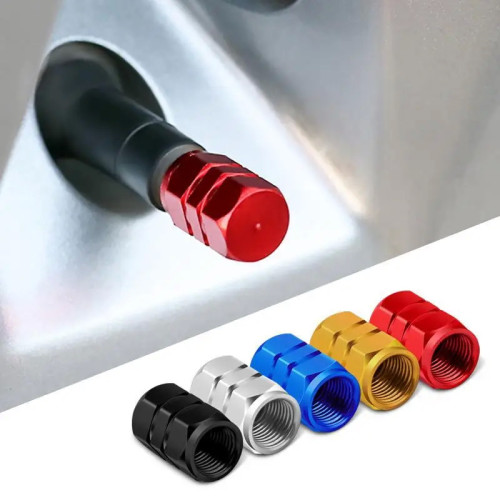 4 Pcs Aluminum Car Tire Valve Caps 4 Pcs Aluminum Car Tire Valve Caps