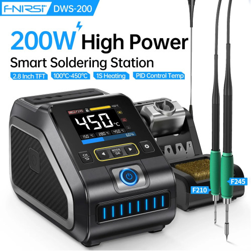 FNIRSI DWS-200 200W Power Repaid Heating Soldering Iron Station