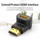 Vention HDMI адаптер 90° ъглов (M/F) – Right Angle HDMI Vention HDMI адаптер 90° ъглов (M/F) – Right Angle HDMI