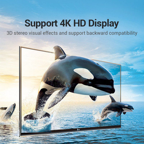 Vention HDMI адаптер 90° ъглов (M/F) – Right Angle HDMI Vention HDMI адаптер 90° ъглов (M/F) – Right Angle HDMI