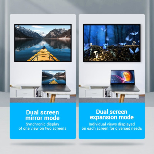 Vention HDMI адаптер 90° ъглов (M/F) – Right Angle HDMI Vention HDMI адаптер 90° ъглов (M/F) – Right Angle HDMI