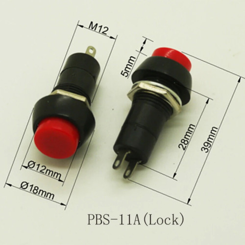 Кръгъл бутон самозаключващ се PBS-11A