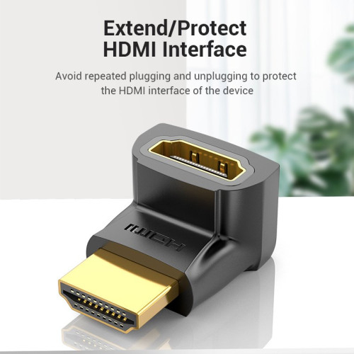 Vention HDMI адаптер 270° ъглов (M/F) – Right Angle Vention HDMI адаптер 270° ъглов (M/F) – Right Angle