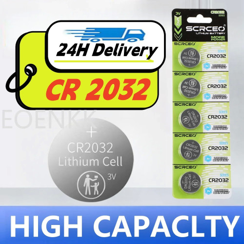 CR2032 3V Литиева батерия тип копче - 5 броя CR2032 3V Литиева батерия тип копче - 5 броя