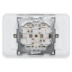DeTech DE-9223-52 2-Gang Schuko Socket Outlet with Frame, 16A, 250V, IP20, Flush Mount, Gold DeTech DE-9223-52 2-Gang Schuko Socket Outlet with Frame, 16A, 250V, IP20, Flush Mount, Gold