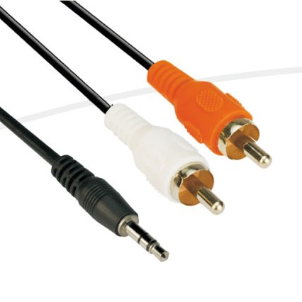 VCom Аудио Кабел 3.5mm Stereo M / 2x RCA M, 5m VCom Аудио Кабел 3.5mm Stereo M / 2x RCA M, 5m