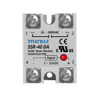 Еднофазно Solid State Relay SSR-40DA – 3–32V DC към 24–380V AC