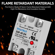 Еднофазно Solid State Relay SSR-40DA – 3–32V DC към 24–380V AC Еднофазно Solid State Relay SSR-40DA – 3–32V DC към 24–380V AC