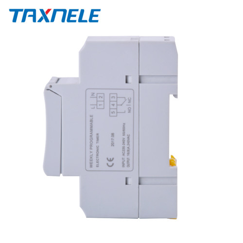 Taxnele THC15A Дигитален програмируем таймер 7 дни 16A Electronic Weekly 7 Days Programmable Digital TIME SWITCH Relay Timer Control AC 220V 230V 12V 24V 48V 16A Din Rail Mount THC15A
