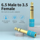 Vention 6.5mm Stereo M to 3.5mm Stereo F Audio Adapter Vention 6.5mm Stereo M to 3.5mm Stereo F Audio Adapter