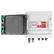 Taxnele HA Combiner Box 600V DC – PV DC комбинираща кутия 1 вход / 1 изход със защита от пренапрежение, предпазител и MCB, IP65