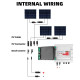 Solar Photovoltaic PV DC Combiner Box Surge Lightning Protection 1 Input 1 Out DC 600V Fuse MCB SPD HA Waterproof Box IP65