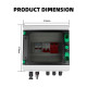 Solar Photovoltaic PV DC Combiner Box Surge Lightning Protection 1 Input 1 Out DC 600V Fuse MCB SPD HA Waterproof Box IP65