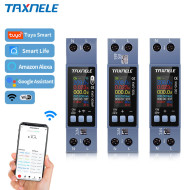 Taxnele KWS-303WF Tuya WiFi AC монитор 40A с измерване на напрежение, ток, мощност и енергия