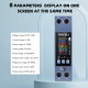 Taxnele KWS-303WF Tuya WiFi AC монитор 40A DIN шина TUYA WiFi AC Monitor 110V 220V Over Voltage Current Protection KWH Energy Temperature Meter Relay Switch Circuit Breaker Kws303
