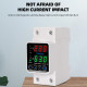 Taxnele 63A 230V цифров защитен прекъсвач с двоен дисплей Dual Display 63A 230V Din Rail Adjustable digital Over Under Voltage Relay Protector Limit Over Current Protection