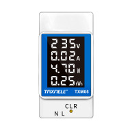 Taxnele TXM05 4-in-1 AC Monitor DIN Rail 100A – Voltmeter, Ammeter, Wattmeter and Energy Meter