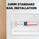 Taxnele TXM05 4-in-1 AC Monitor 100A DIN Rail 4IN1 Din Rail AC Monitor 110V 220V 100A Voltage Current Watt KWH Power Energy Meter VOLT AMP Voltmeter Ammeter Wattmeter
