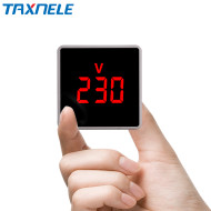Taxnele V-PL AC 50-500V Digital Voltmeter with EU Plug and LCD Display