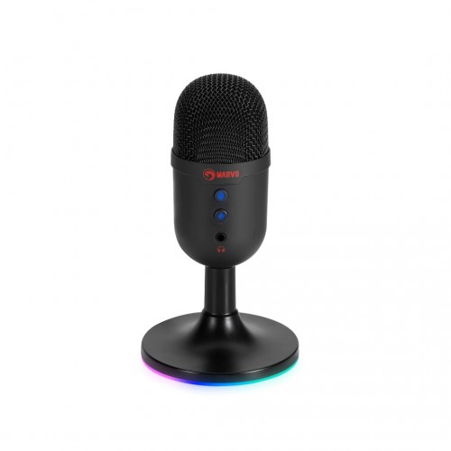 Геймърски микрофон Marvo MIC-06 Black - USB, RGB